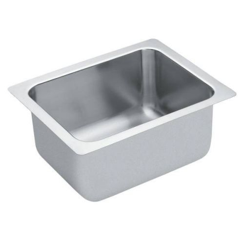 Moen Commercial 16&#034;x18&#034; stainless steel 18 gauge single bowl sink 22124