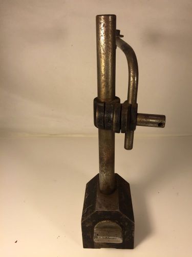 VINTAGE JEWELERS TOOL - Handmade Stand Vise - BROWN AND SHARPE MAGNETIC HOLDER
