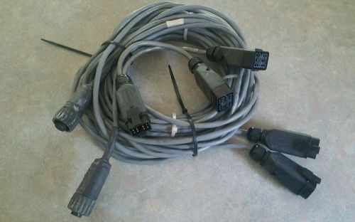 Lot of 2 nordson  gun control  extension cable connector for sale