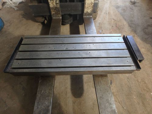 45.25&#034; x 18-7/8&#034; x 5.5&#034; steel welding t-slotted table cast iron 5 slot for sale