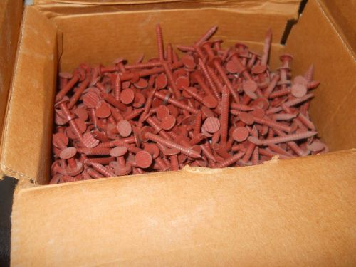 5 # lbs  2&#034; Galvanized Painted Roofing Nails With Washer / RED