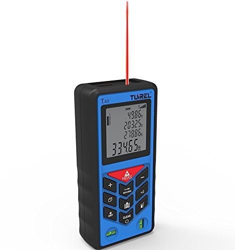 Tuirel Laser Distance Measurer 131ft/40m Handheld Range Finder Meter Measuring