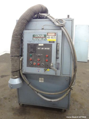 Used- Conair Franklin Hot Air Dryer, Model D5609 01.  Contains a 3 hp blower. Ap