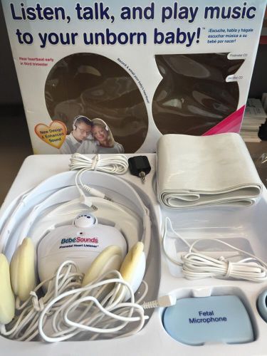 Bebe Sounds Prenatal Gift Set Orig Box Heart Listener Maternity Belt missing CDs