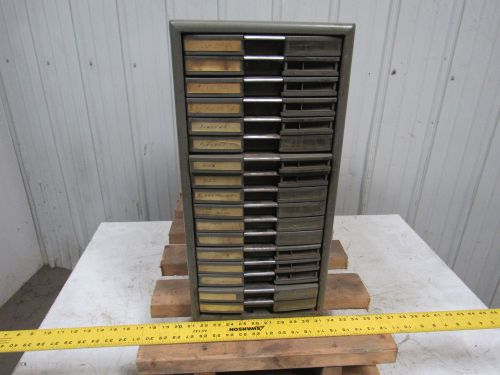 Vintage Parts Room 17 Drawer File Cabinet10-5/8&#034;x 25&#034;x 21-3/4&#034; Tall
