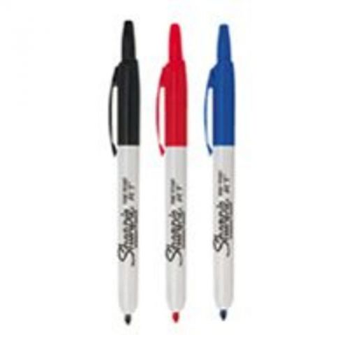 Sharpie blk/red/blu retract fp sanford corporation office supplies 32726 for sale