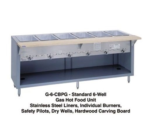 Duke g-4-cbpg thurmaduke™ steam table unit gas 60&#034;w x 25.5&#034;d x 36&#034;h (4) dry... for sale