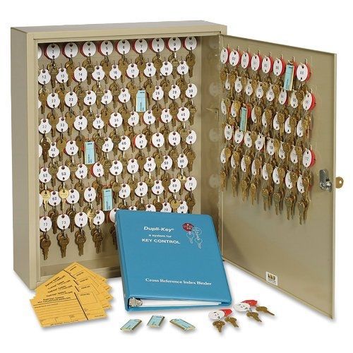 Steelmaster dupli-key two-tag cabinet for 120 keys, 16.5 x 20.5 x 5 inches, sand for sale