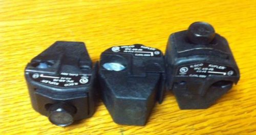 Ilsco ipc 4/0-6 insulation piercing connector tap conductor pkg of 3 for sale