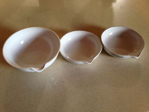 Chem Lab Coors Porcelain Dishes 60230 Lot of 3 SALE