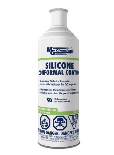 Mg chemicals 422b silicone conformal coating, 12 oz aerosol, clear for sale