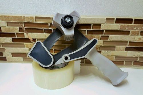 Tape gun dispenser-heavy duty supreme rubber roller and w/ 2&#034; roll of clear tape for sale