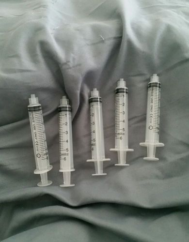 5cc Syringes Non-Sterile Luer Lock  NEW Syringe. 5each/BAGS