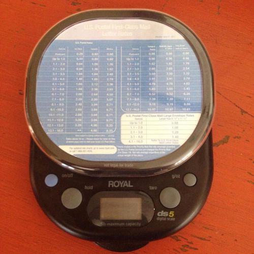 Royal ds5 Digital Postal Scale 5# Weight Capacity EUC