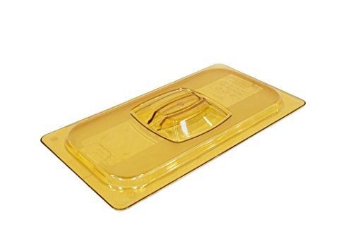 Rubbermaid Commercial Products FG221P23AMBR Hot Food Pan, 1/3 Size, Lid with Peg