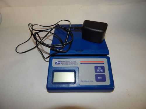 USPS Plus Electronic Digital Postage Shipping Scale 10 Lb Capacity + Adapter