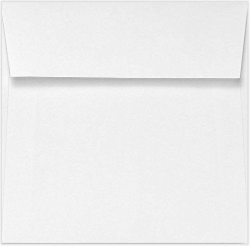 Envelopes.com 5 1/2 x 5 1/2 Square Envelopes w/Peel &amp; Press - 70lb. Bright White