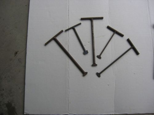 Six Used T-Handle  Tricone Bit Jet Wrenches In Good Condition