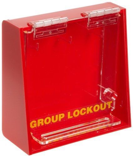 Brady acrylic plastic wall-mount group lock box for lockout/tagout, small, 6&#034; for sale