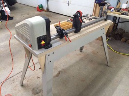 Rigid wood lathe with stand and tools model# wl12000 for sale