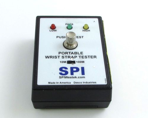 SPI / Desco 95400, Portable Wrist Strap Tester, 9VDC
