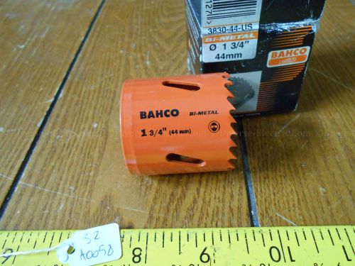 Bahco 3830-44-US 1 3/4&#034; 44 mm Bi Metal Holesaw, New In Box