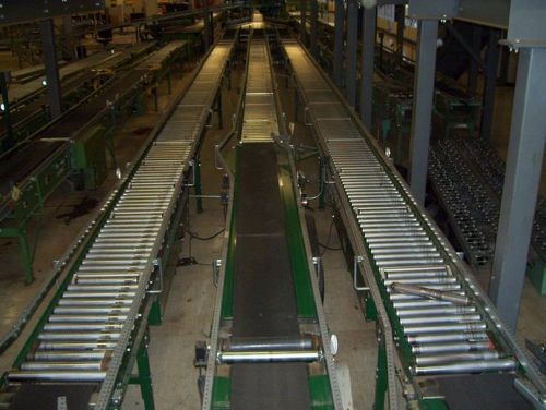 327&#039; of rapistan 18&#034; wide accumulation conveyor with 9 drives  24&#034; &amp; 36&#034; zones for sale