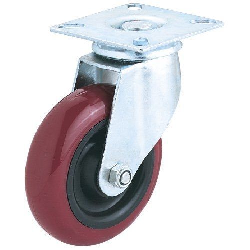 Steelex d2611 5-inch swivel polyurethane wheel for sale