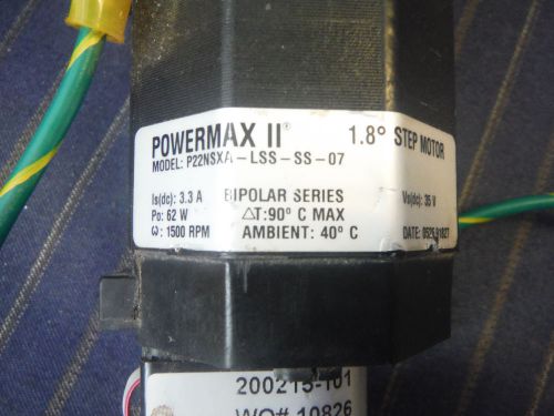 Powermax II 1.8 Degree Step Motor P22NSXA-LSS-SS-07 Pacific Scientific