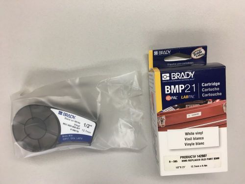Brady M21-500-595-WT, B-595 Vinyl Printer Label for BMP 21 Mobile, ID PAL and LA