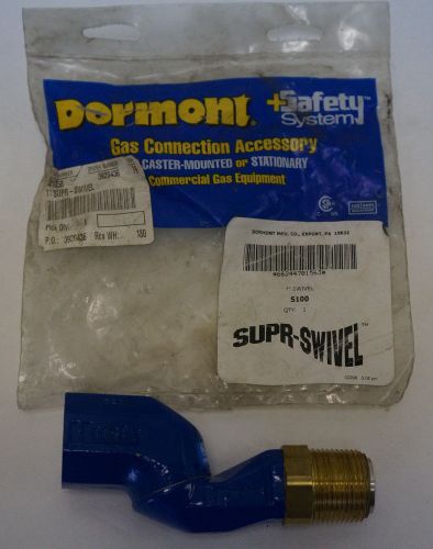 Dormont S100 1&#034; Supr-Swivel  Gas Coneection Accessory 360 Degree Fitting