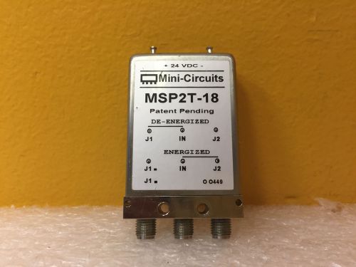 Mini-Circuits MSP2T-18, DC to 18 GHz, 24 VDC, SMA (F) SPDT Coaxial Switch