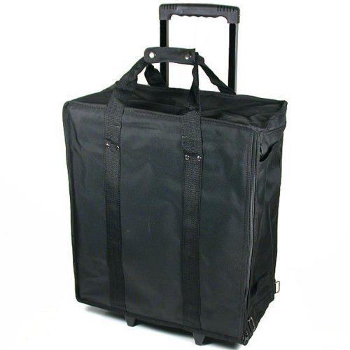 Large Jewelry Display Rolling Carrying Case W/ 17 Trays