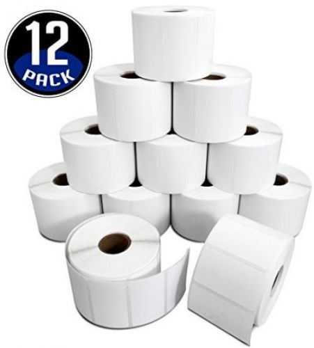 [12 rolls, 1,000/roll] aegis 2 1/4 x 1 1/4 direct thermal zebra/eltron labels - for sale