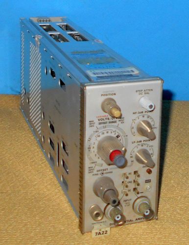 Tektronix 7a22 differential amplifier plug-in 7a22 for sale