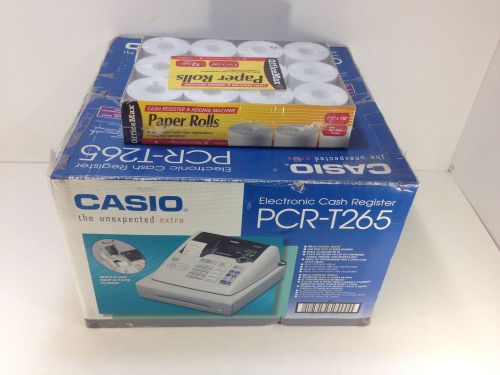 * Casio PCR-T265 Electronic Cash Register with Paper Rolls