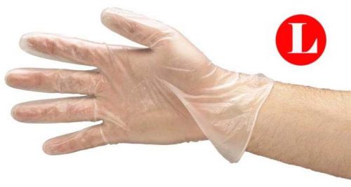 HDPE Polyethylene Food Service Glove Large Size Standard Grade 100000 Pcs Gloves