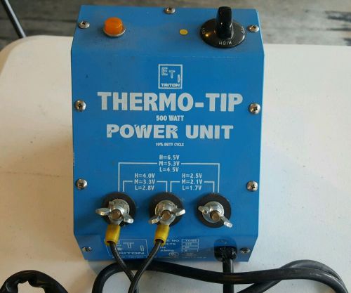 ETI Triton Thermo-Tip 500 Watt Power Unit 12163 Solder Station with Iron HD