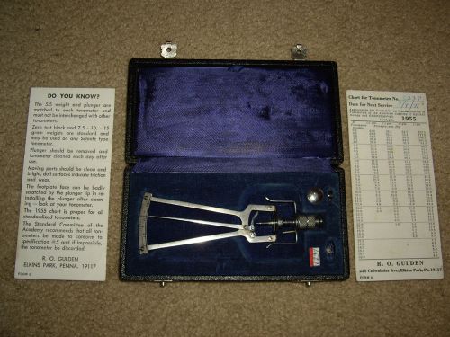 Vintage Prof. Schioetz Tonometer with Case and Papers Germany