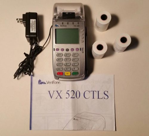 Verifone vx 520 emv credit card terminal (m252-753-03-naa-3) - unlocked for sale