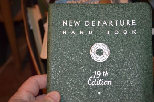 New departure hand book, hardback,  vol. i, 19th edition, 1948 - free shipping for sale