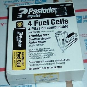 NEW!  Paslode 650039 Short Yellow Fuel Cell 4-Pack Paslode Cordless Trim Nailers
