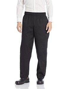 Chef Works Men&#039;s Essential Baggy Chef Pants, Black, Large
