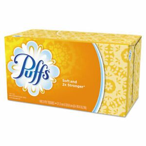 Puffs Facial Tissue, 2-Ply, White, 180 Sheets 24 Boxes/Carton (PGC 87611)