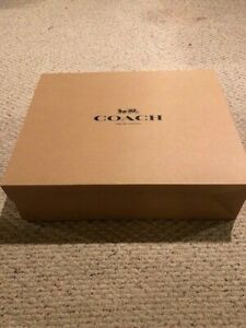New Authentic Coach medium Gift Box With Coach Tissue Paper 14&#034; x 14&#034; x 6&#034;