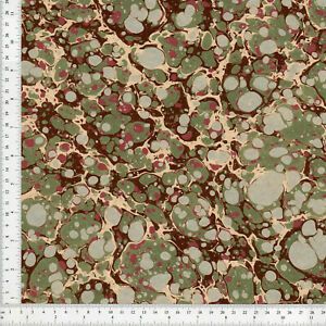 Hand Marbled Paper for Bookbinding and Restoration 48x67cm 19x26in Series d393