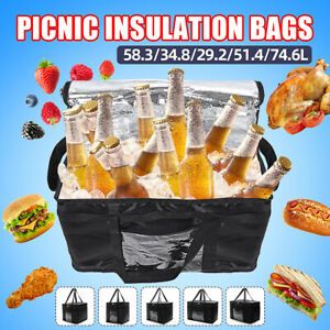 Black Hot Food Pizza Takeaway Delivery Bag Restaurant Thermal Insulated