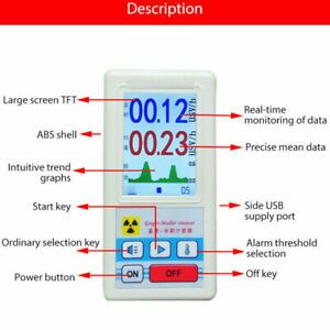NEW Geiger Counter  Y XRay Radiation Detector Nuclear Radiation Monitor Meter