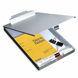 Metal Clipboard with Storage, Letter Size Form Holder High Capacity Clip