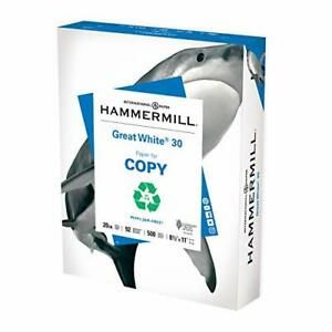 Printer Paper, 30% Recycled Paper, 8.5 x 11 - 1 Ream (500 Sheets) Made in USA